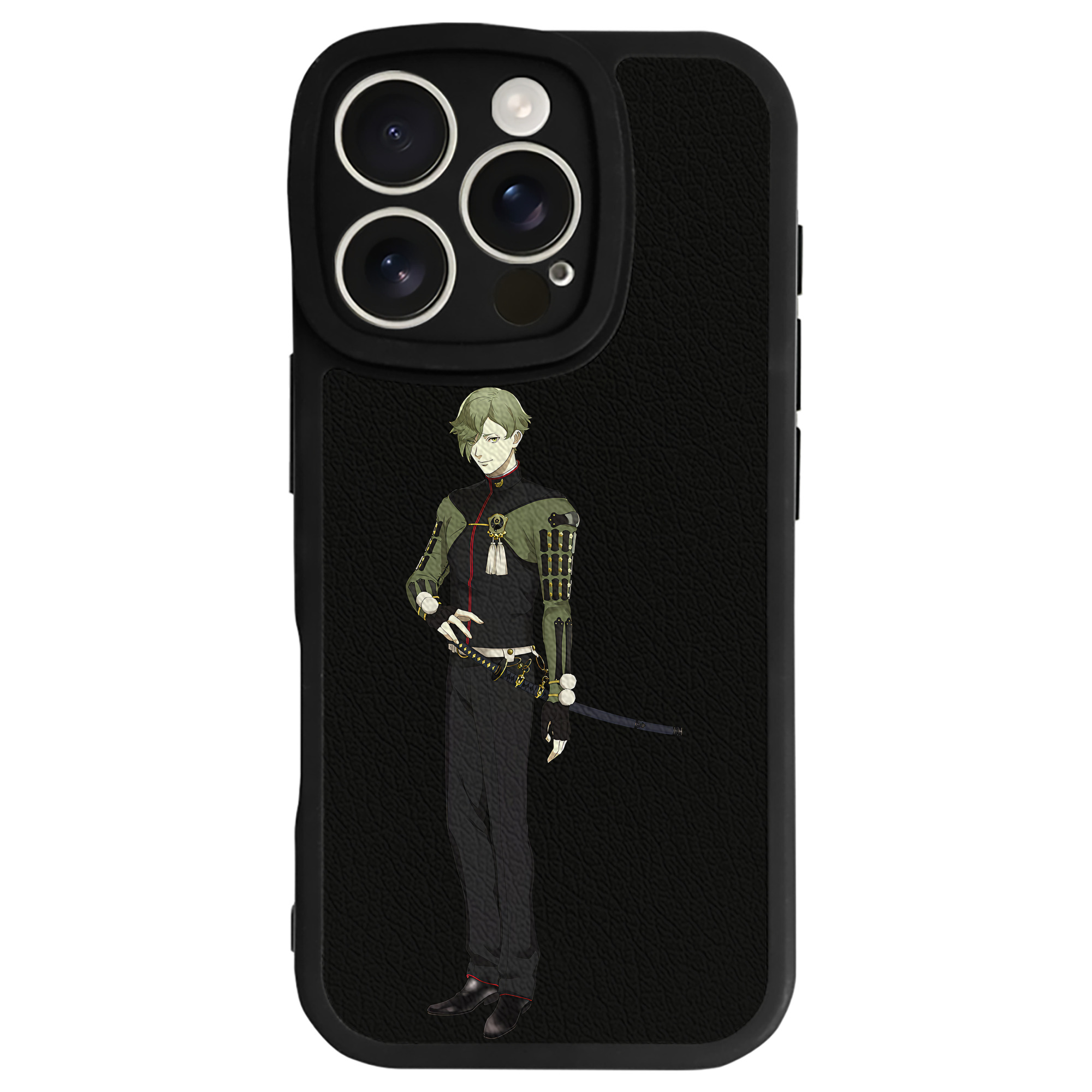 （画像用） 刀剣乱舞 Touken Ranbu 【iPhone 16シリーズ対応】シリコンスマホケース（レザー調） 材質：シリコン